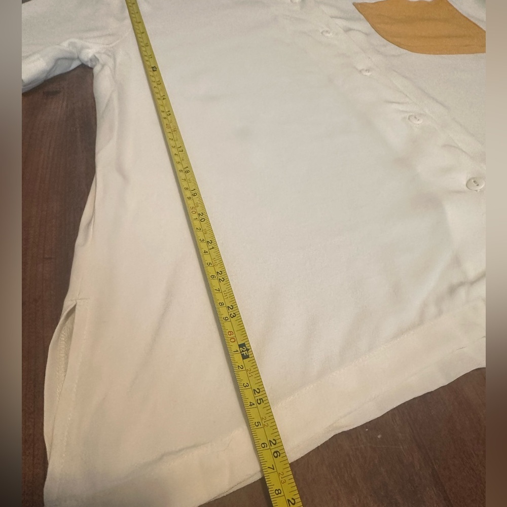 Brixton Cream Short Sleeve Button-Up with Mustard Collar & Pocket - Picture 9 of 11